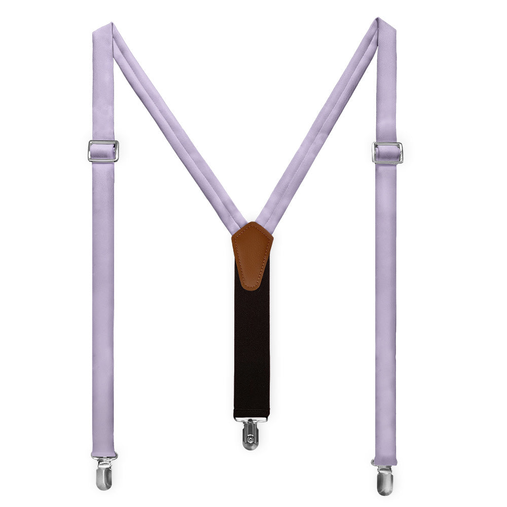 Azazie Lilac Suspenders - Full Front View - Knotty Tie Co.