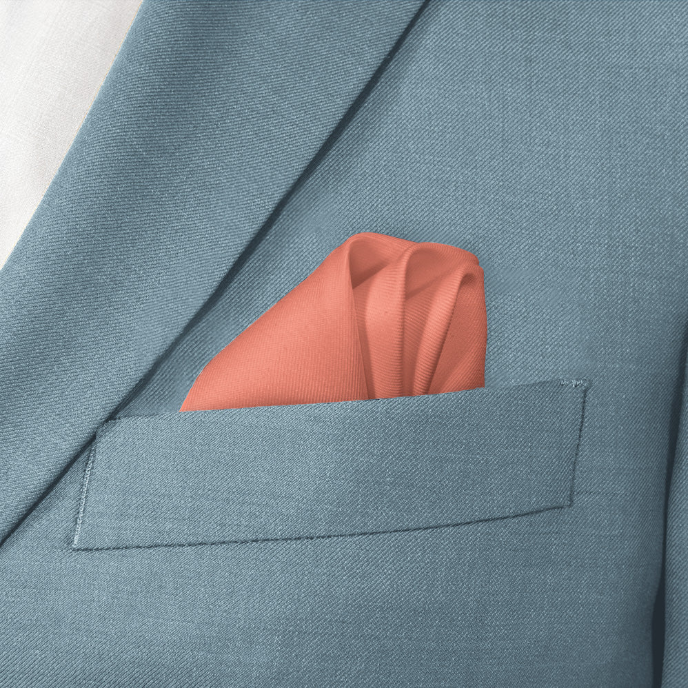 Azazie Mai Tai Pocket Square - Wave Fold - Knotty Tie Co.