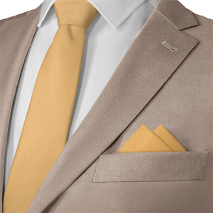 Azazie Marigold Pocket Square - Matching Necktie- Knotty Tie Co.