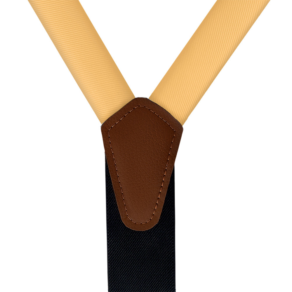 Azazie Marigold Suspenders - Vegan Leather Y-Back - Knotty Tie Co.