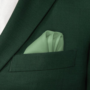 Azazie Matcha Pocket Square - Wave Fold - Knotty Tie Co.