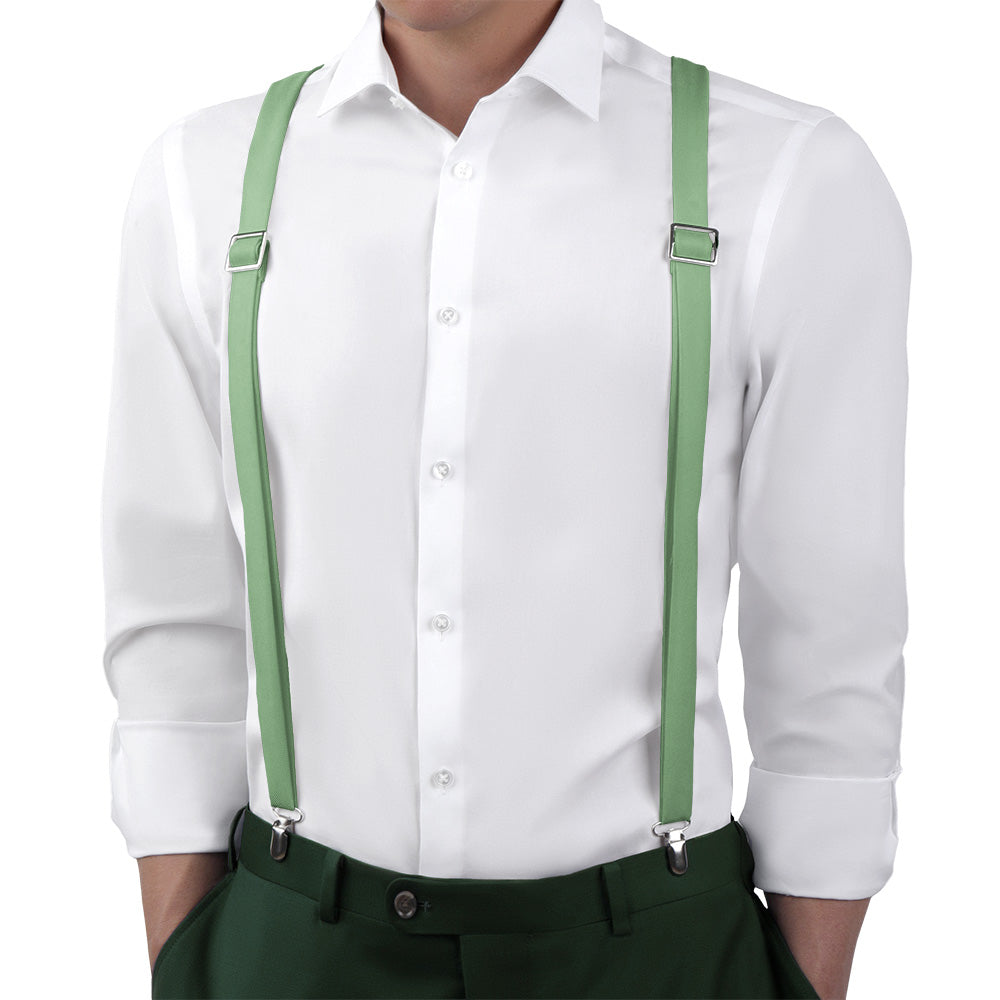 Azazie Matcha Suspenders - Main View - Knotty Tie Co.