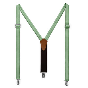 Azazie Matcha Suspenders - Full Front View - Knotty Tie Co.