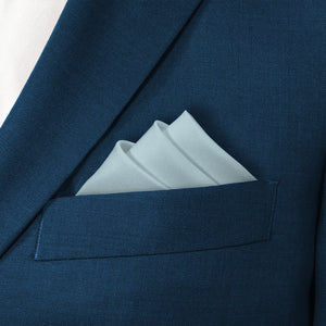 Azazie Mist Pocket Square - Stairs Fold - Knotty Tie Co.