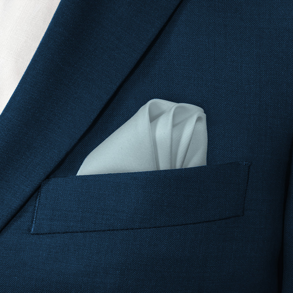 Azazie Mist Pocket Square - Wave Fold - Knotty Tie Co.