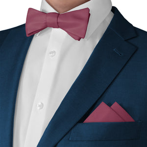 Azazie Mulberry Pocket Square - Matching Bow Tie - Knotty Tie Co.