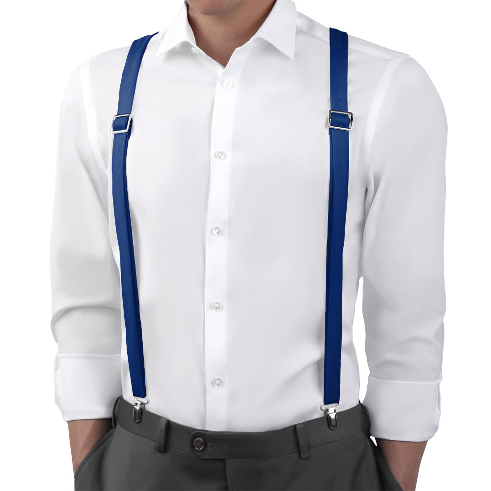 Azazie Navy Blue Suspenders - Main View - Knotty Tie Co.