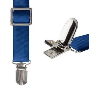 Azazie Navy Blue Suspenders - Hardware and Strap - Knotty Tie Co.