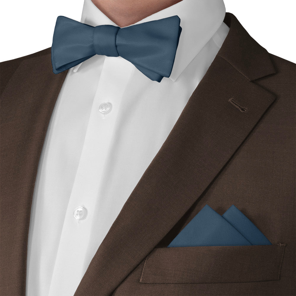 Azazie Neptune Pocket Square - Matching Bow Tie - Knotty Tie Co.