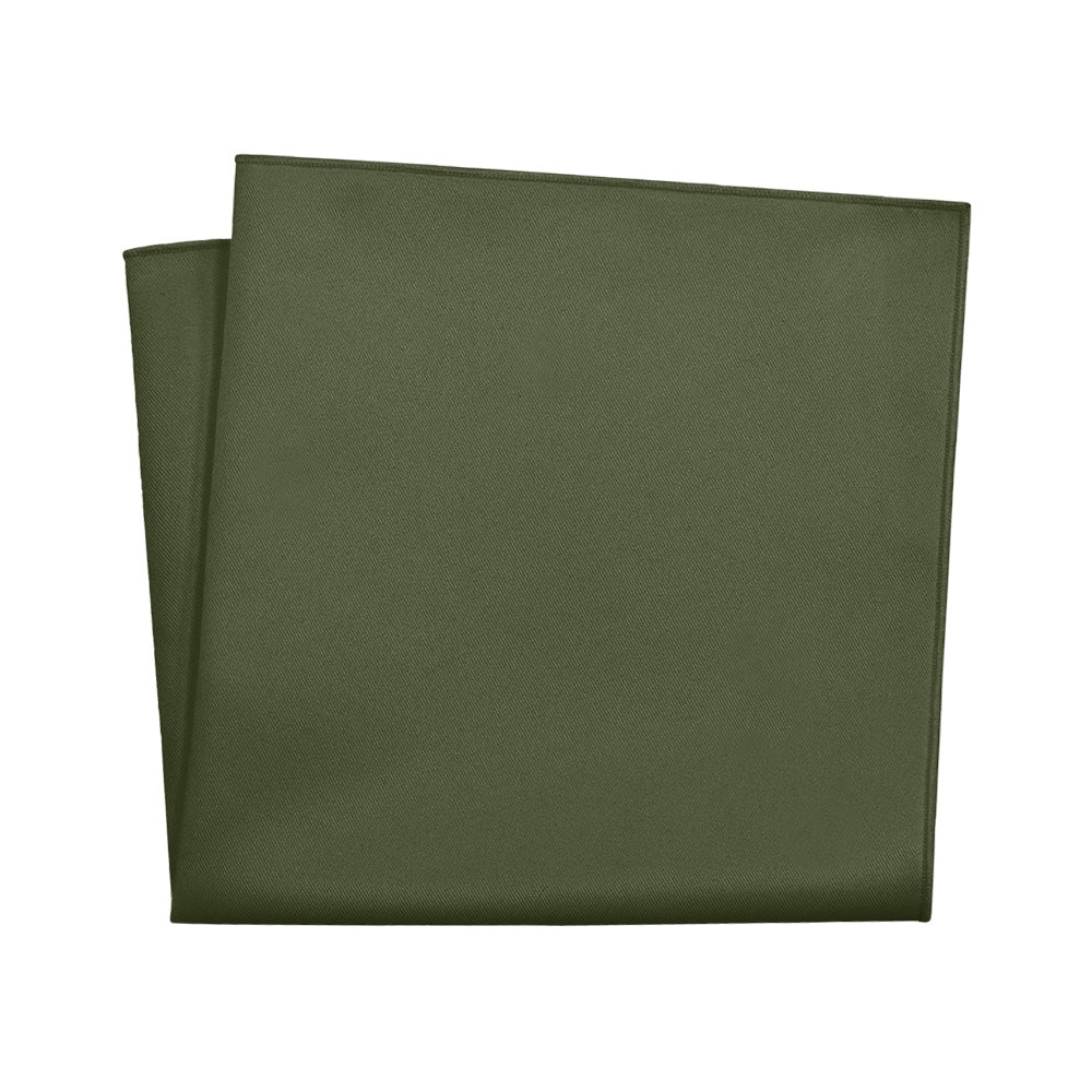 Azazie Olive Pocket Square - 12" Square - Knotty Tie Co.