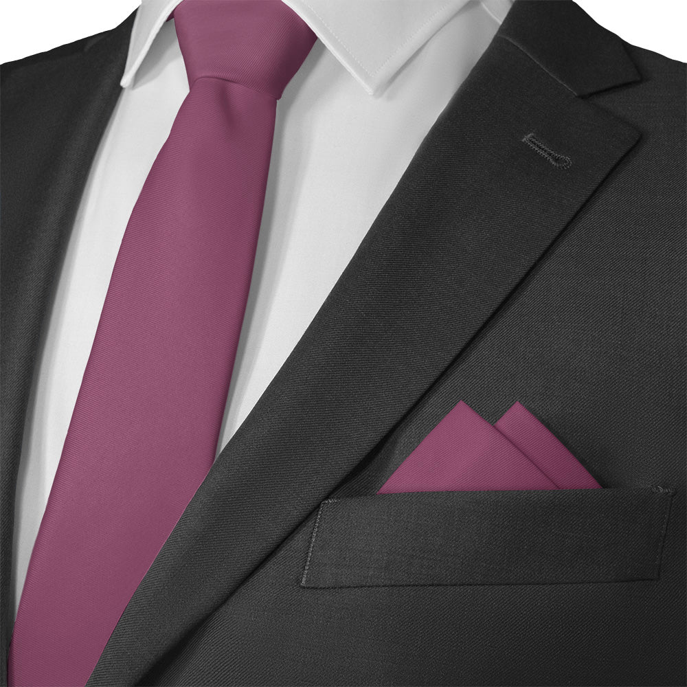 Azazie Orchid Pocket Square - Matching Necktie- Knotty Tie Co.