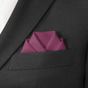 Azazie Orchid Pocket Square - Scalloped Fold - Knotty Tie Co.