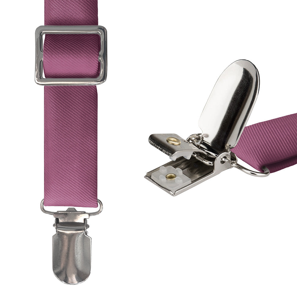 Azazie Orchid Suspenders - Hardware and Strap - Knotty Tie Co.