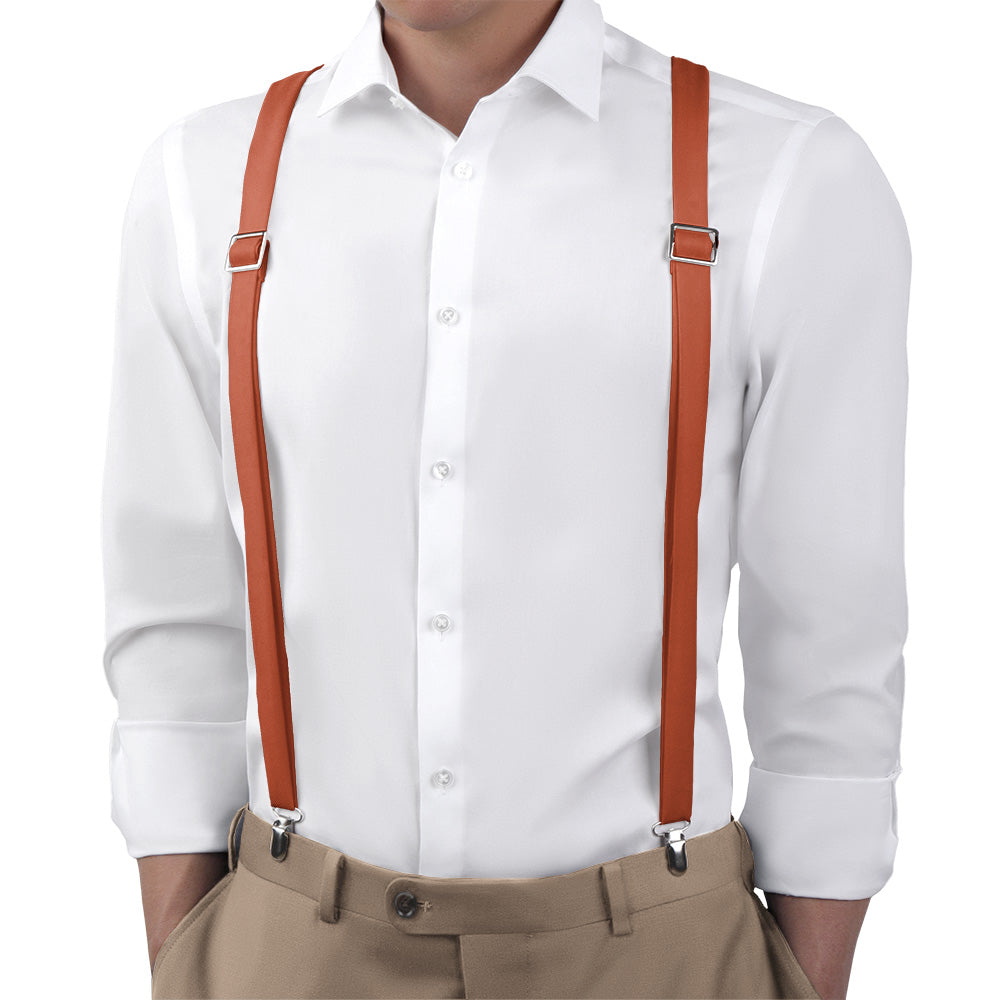 Azazie Paprika Suspenders - Main View - Knotty Tie Co.