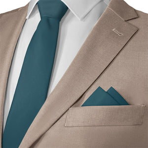 Azazie Peacock Pocket Square - Matching Necktie- Knotty Tie Co.