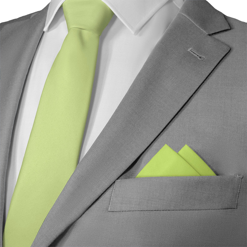 Azazie Pear Pocket Square - 12" Square - Knotty Tie Co.