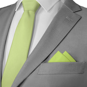 Azazie Pear Pocket Square - Matching Necktie- Knotty Tie Co.