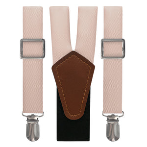 Azazie Pearl Pink Suspenders - Main View - Knotty Tie Co.