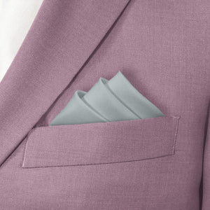 Azazie Pebble Pocket Square - Stairs Fold - Knotty Tie Co.