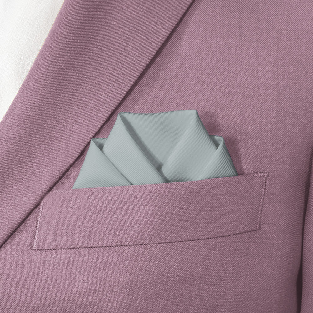 Azazie Pebble Pocket Square - Scalloped Fold - Knotty Tie Co.