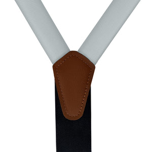 Azazie Pebble Suspenders - Vegan Leather Y-Back - Knotty Tie Co.