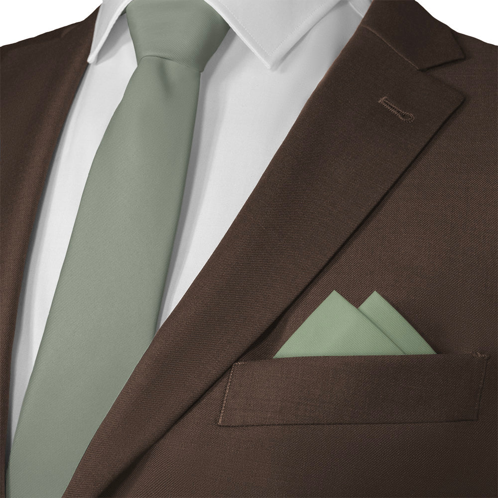 Azazie Pistachio Pocket Square - Matching Necktie- Knotty Tie Co.