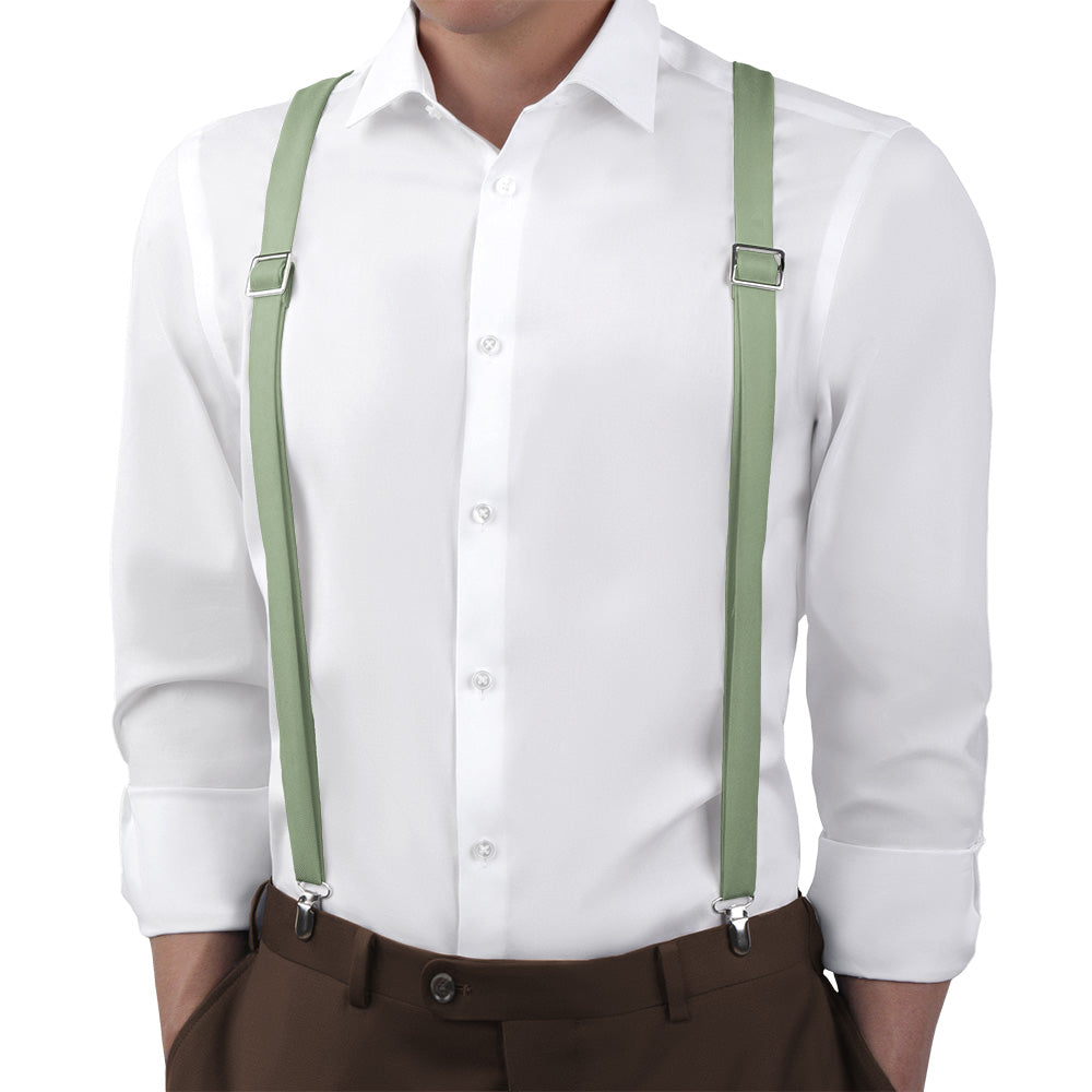 Azazie Pistachio Suspenders - Main View - Knotty Tie Co.