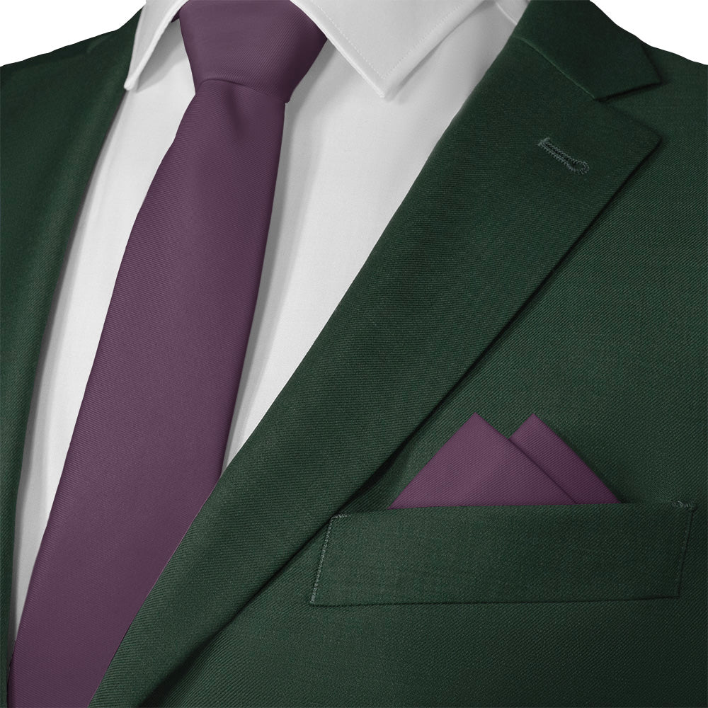 Azazie Plum Pocket Square - 12" Square - Knotty Tie Co.