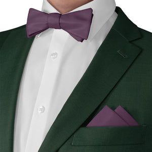 Azazie Plum Pocket Square - Matching Bow Tie - Knotty Tie Co.