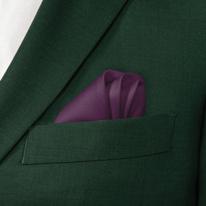 Azazie Plum Pocket Square - Wave Fold - Knotty Tie Co.