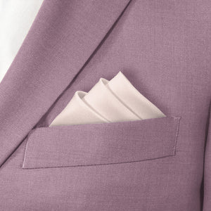 Azazie Rose Petal Pocket Square - Stairs Fold - Knotty Tie Co.