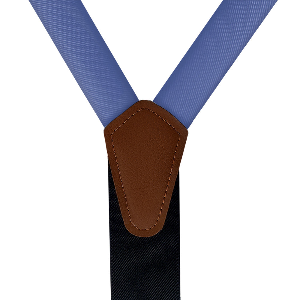 Azazie Royal Blue Suspenders - Vegan Leather Y-Back - Knotty Tie Co.