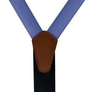 Azazie Royal Blue Suspenders - Vegan Leather Y-Back - Knotty Tie Co.