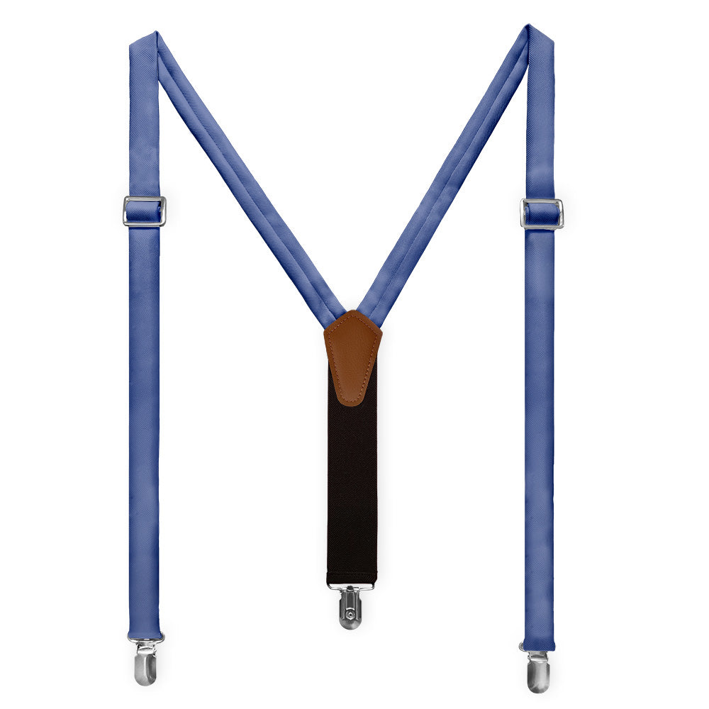 Azazie Royal Blue Suspenders - Full Front View - Knotty Tie Co.