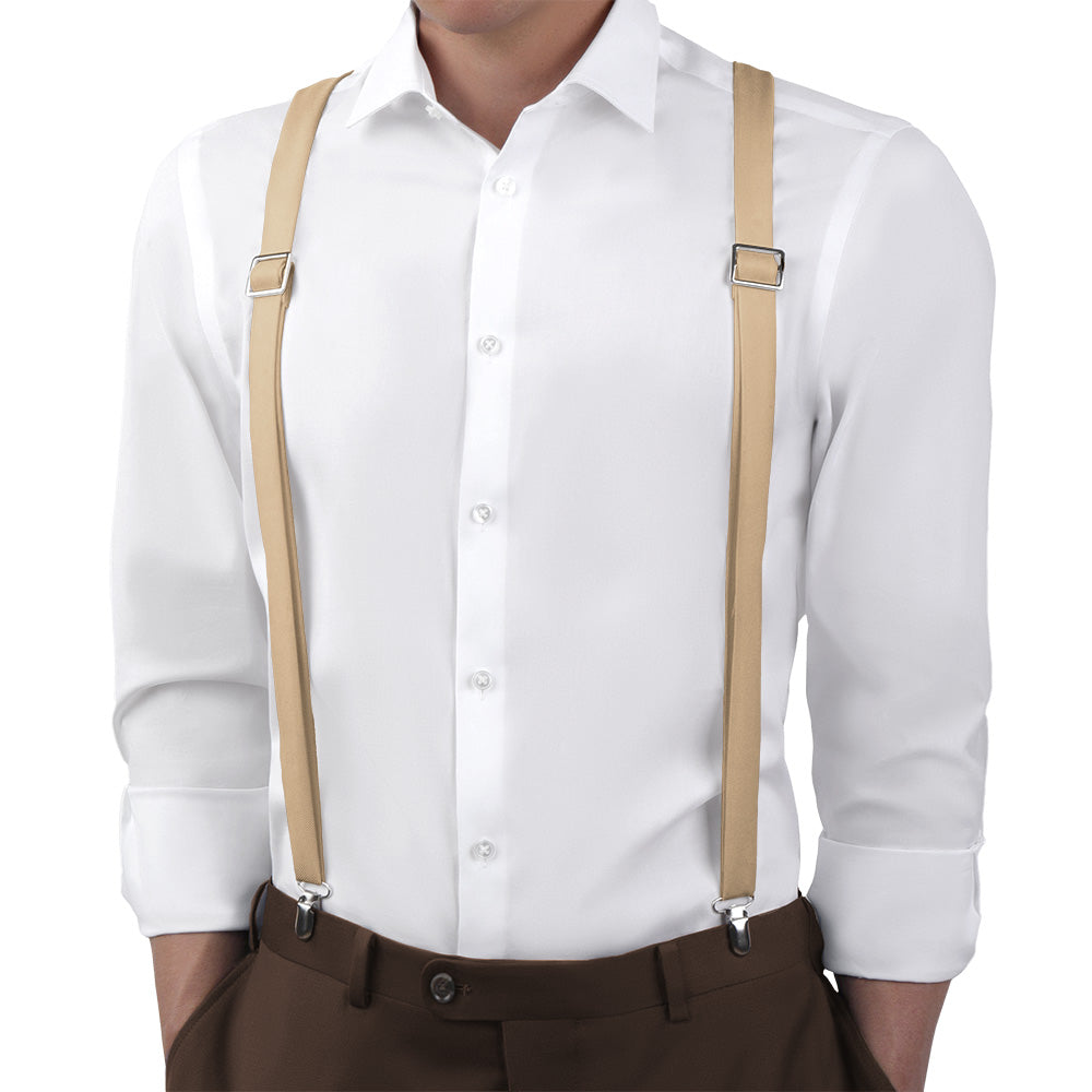 Azazie Sand Suspenders - Main View - Knotty Tie Co.