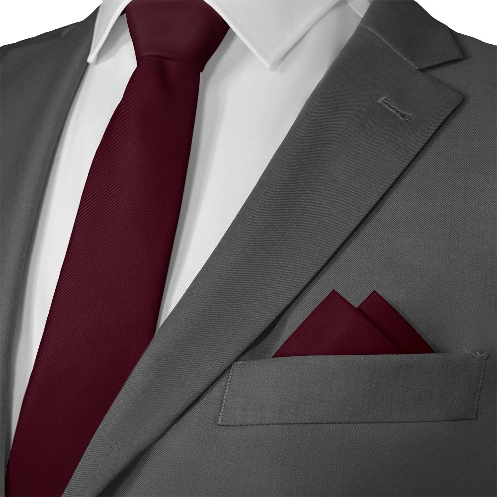 Azazie Sangria Pocket Square - 12" Square - Knotty Tie Co.