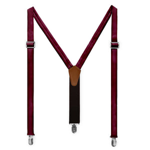 Azazie Sangria Suspenders - Full Front View - Knotty Tie Co.