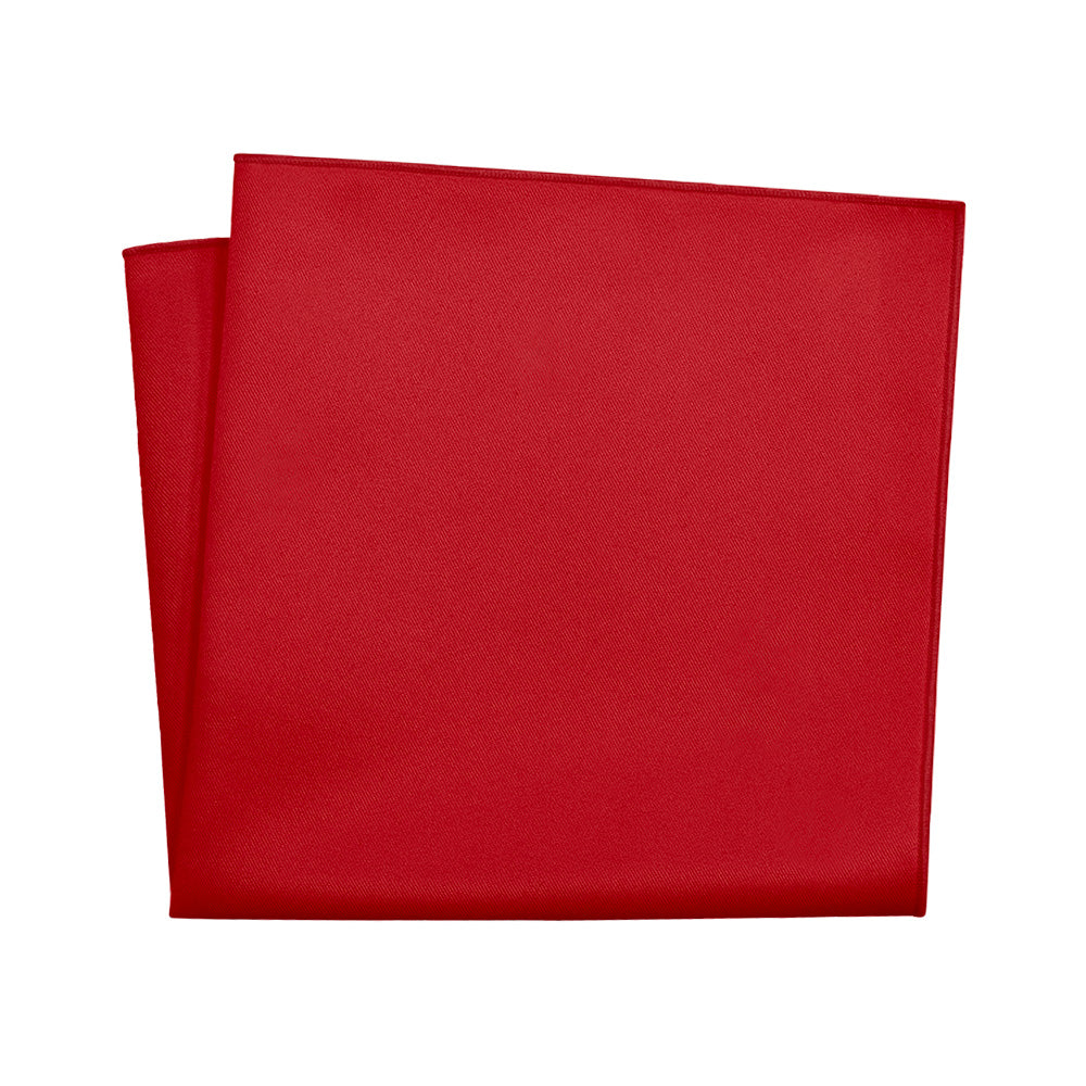 Azazie Scarlet Pocket Square - 12" Square - Knotty Tie Co.