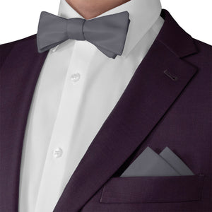 Azazie Shadow Pocket Square - Matching Bow Tie - Knotty Tie Co.