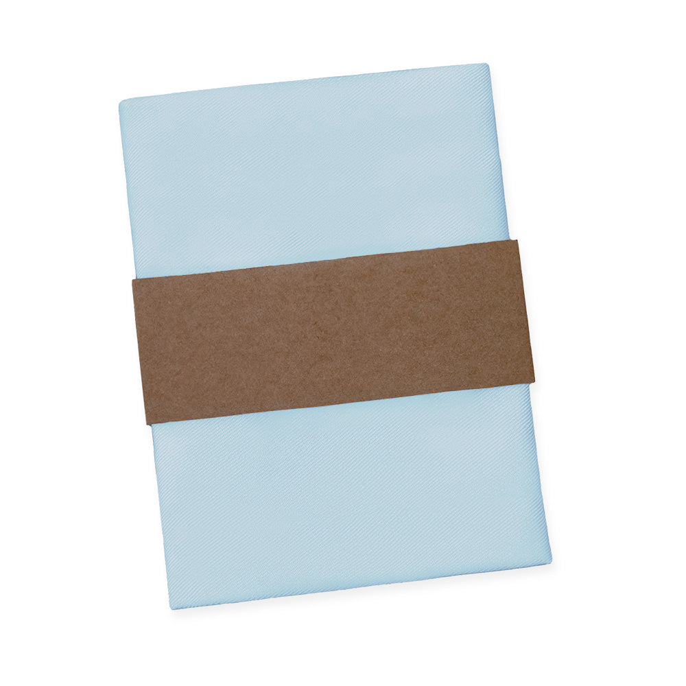 Azazie Sky Blue Pocket Square - Packaging - Knotty Tie Co.