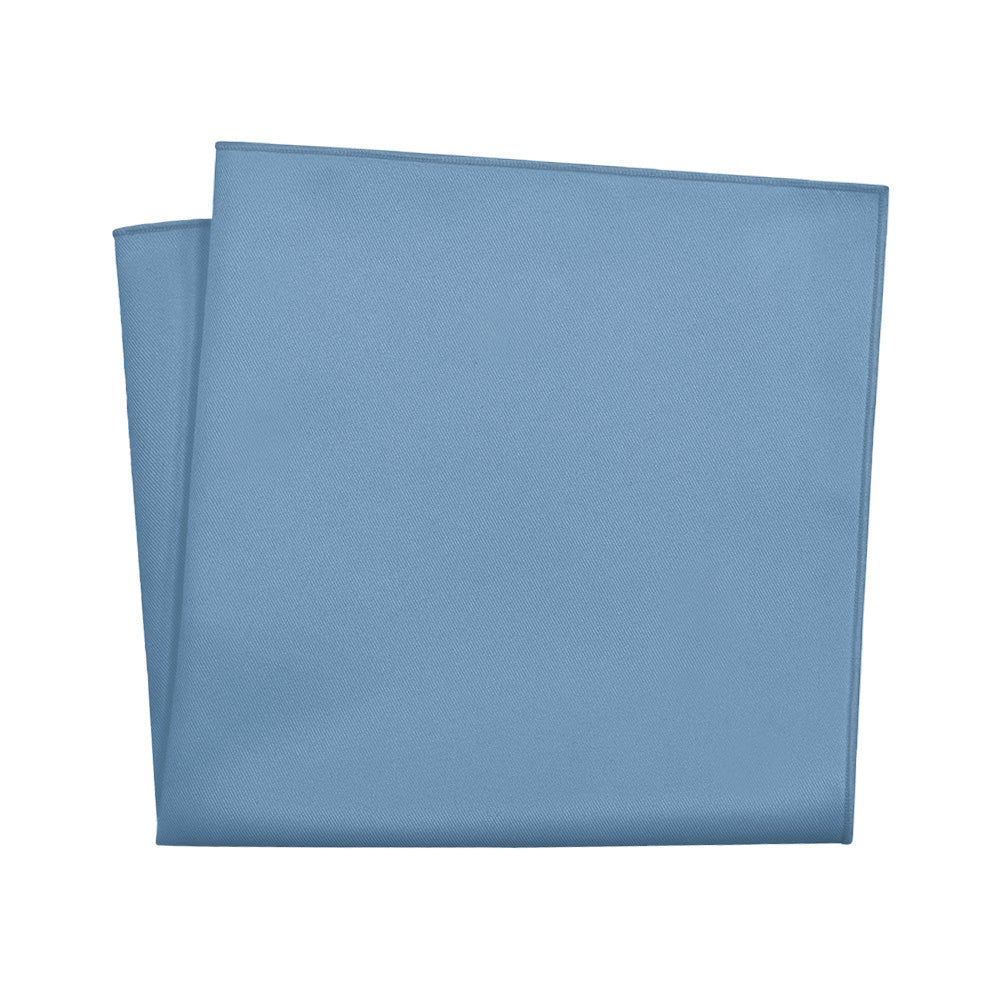 Azazie Steel Blue Pocket Square - 12" Square - Knotty Tie Co.