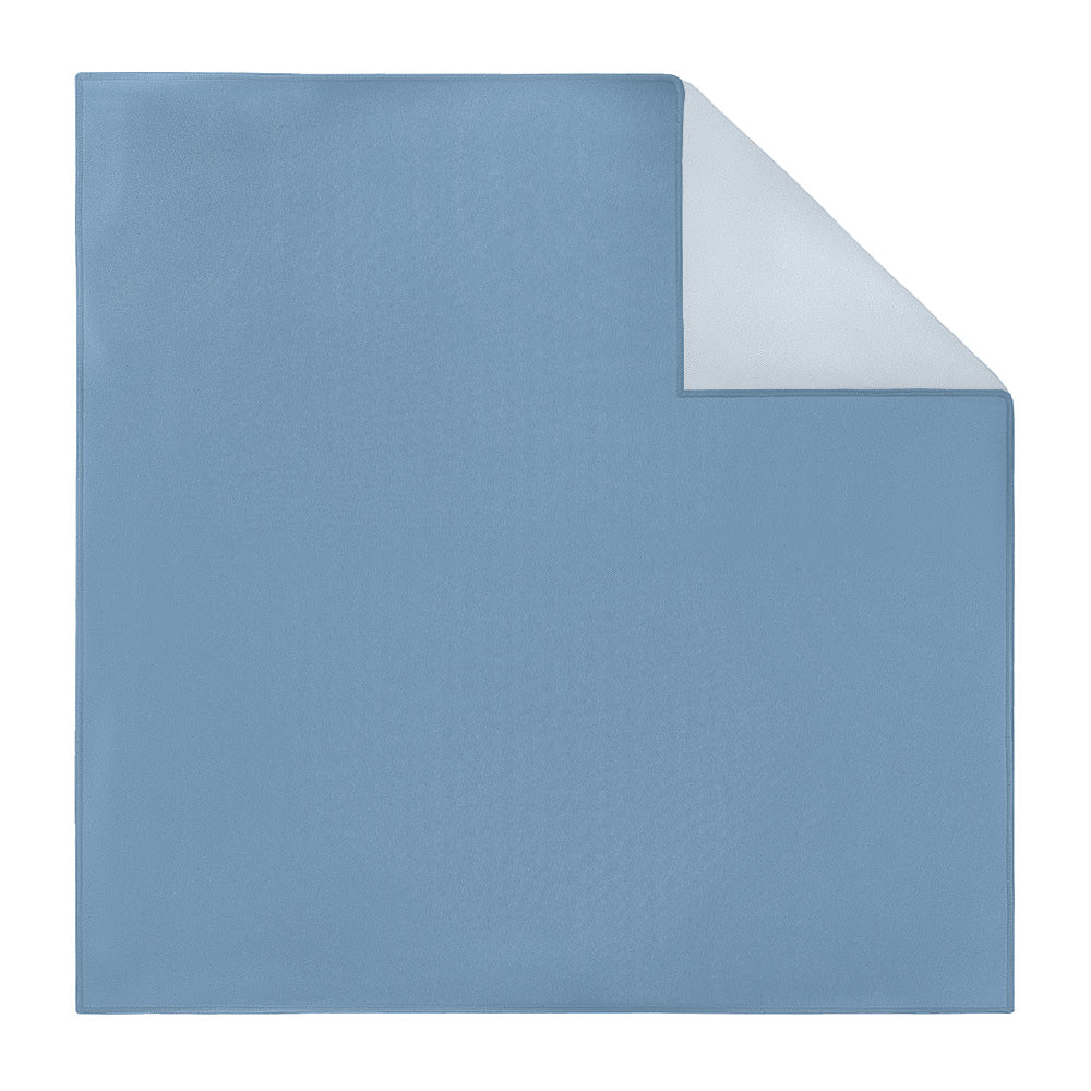 Azazie Steel Blue Pocket Square - Printed - Knotty Tie Co.