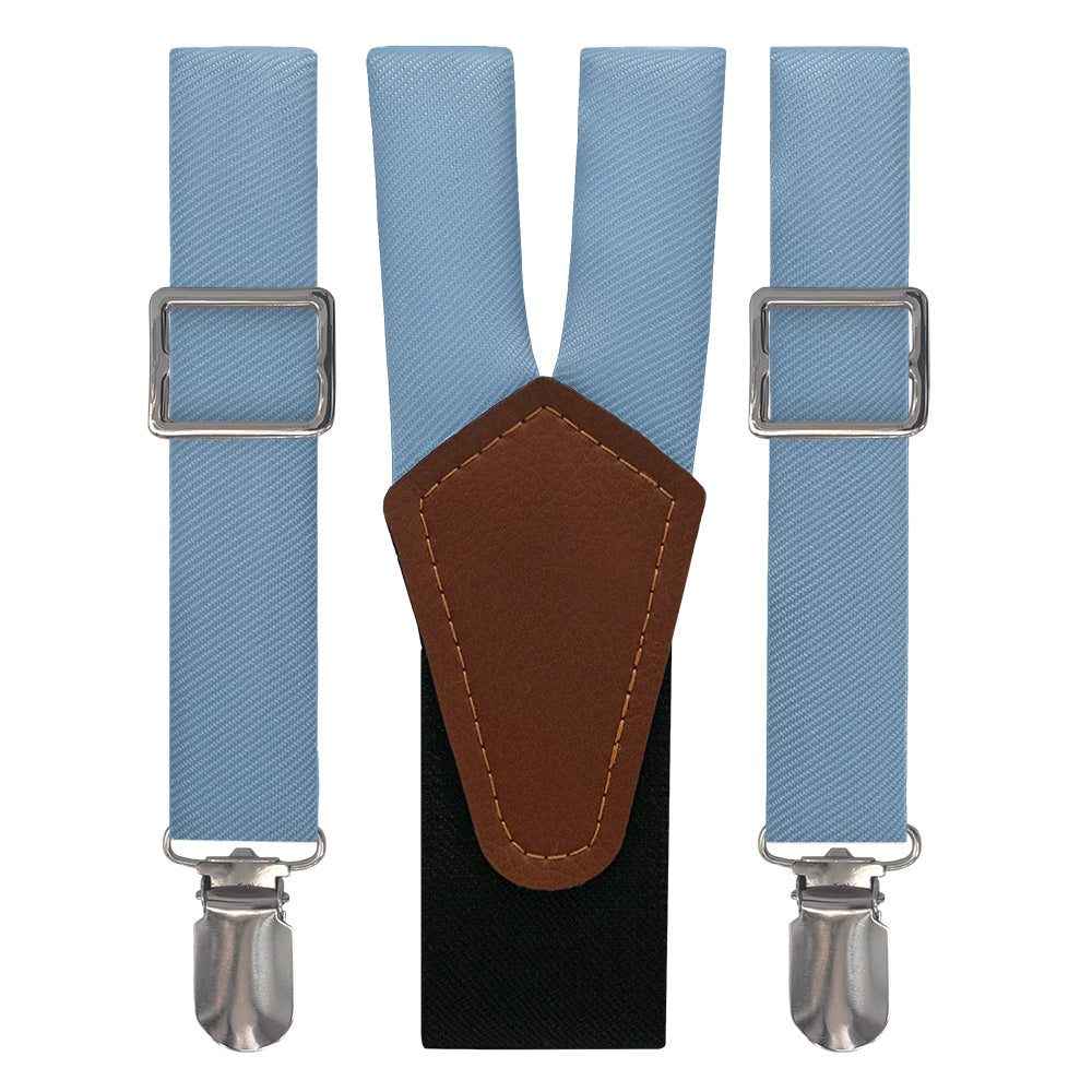 Azazie Steel Blue Suspenders - Main View - Knotty Tie Co.