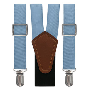 Azazie Steel Blue Suspenders - Main View - Knotty Tie Co.