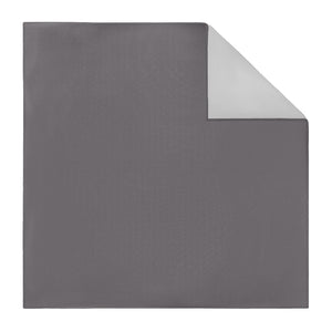 Azazie Steel Grey Pocket Square - Printed - Knotty Tie Co.