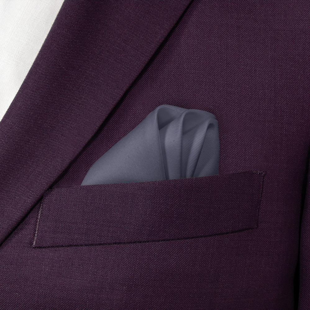 Azazie Stormy Pocket Square - Wave Fold - Knotty Tie Co.