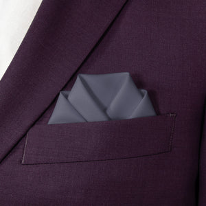 Azazie Stormy Pocket Square - Scalloped Fold - Knotty Tie Co.