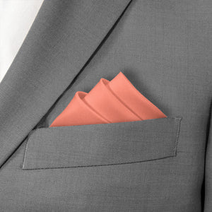 Azazie Sunset Pocket Square - Stairs Fold - Knotty Tie Co.