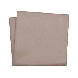 Azazie Taupe Pocket Square - 12" Square - Knotty Tie Co.