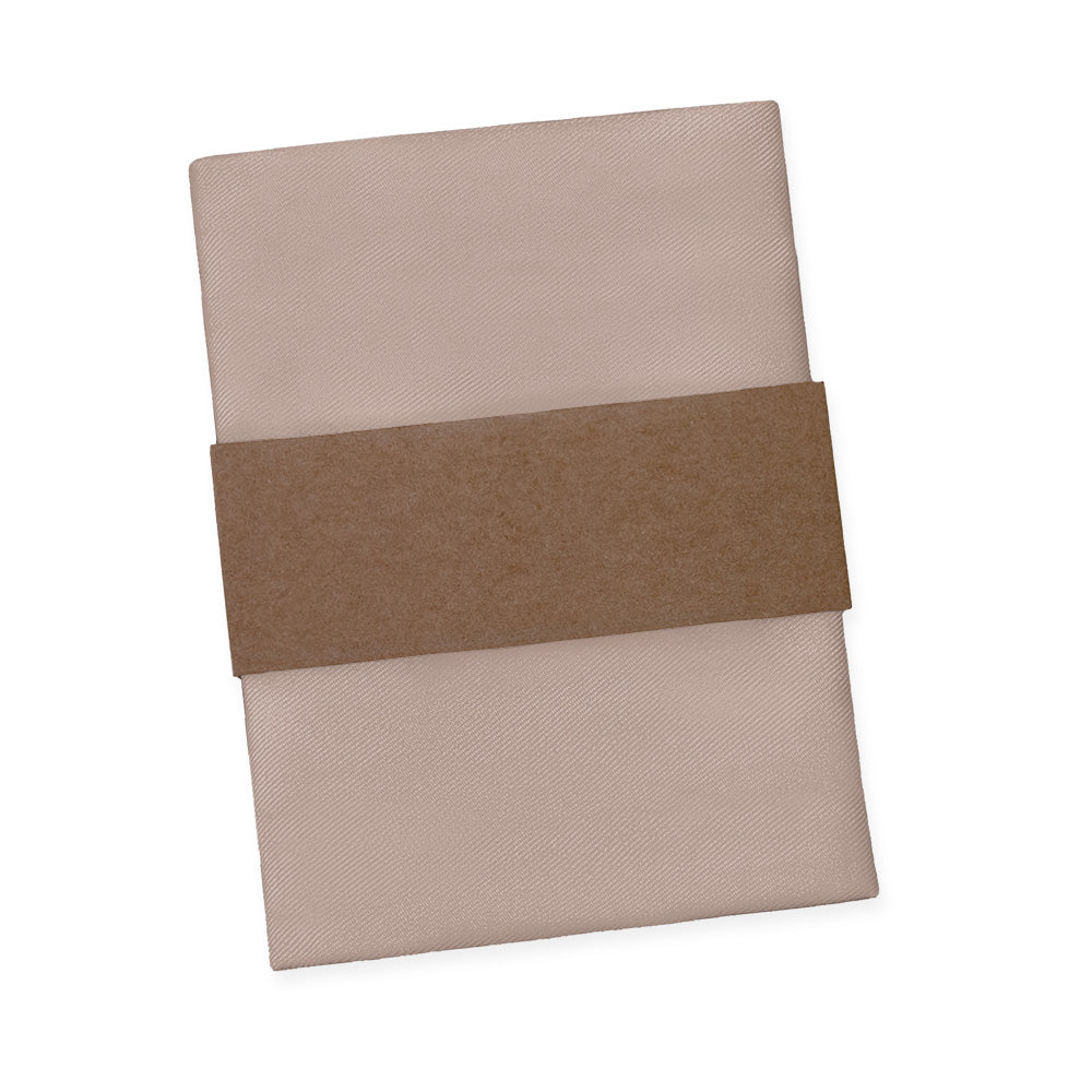 Azazie Taupe Pocket Square - Packaging - Knotty Tie Co.